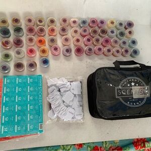 Huge Lot Scentsy Consultant Items Bag, Wax Bars Samples